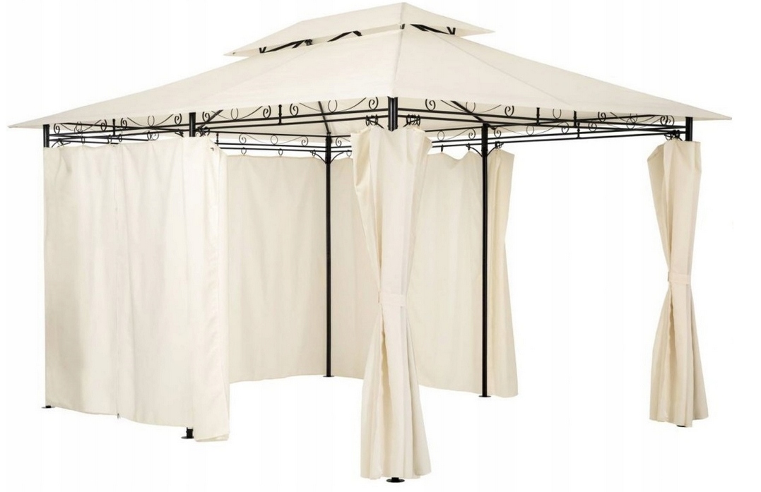 MINZO PAWILON OGRODOWY Z OŚWIETLENIEM LED CREME