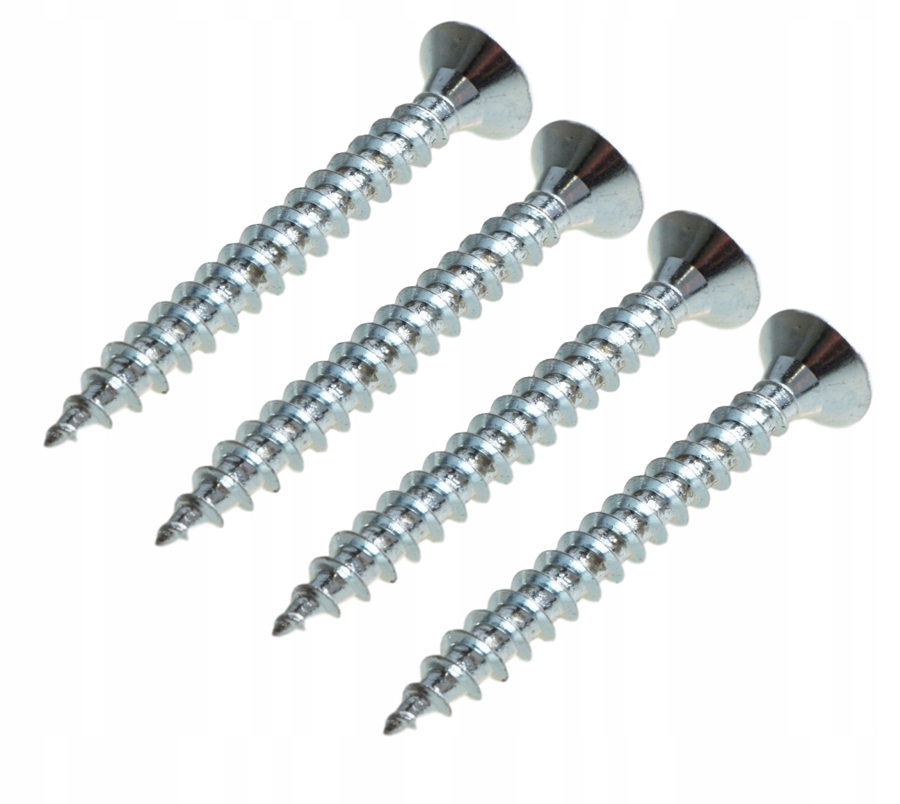 100x Wkręty 4,0 x 16 stożkowe do drewna hartowane Długość całkowita 16 mm