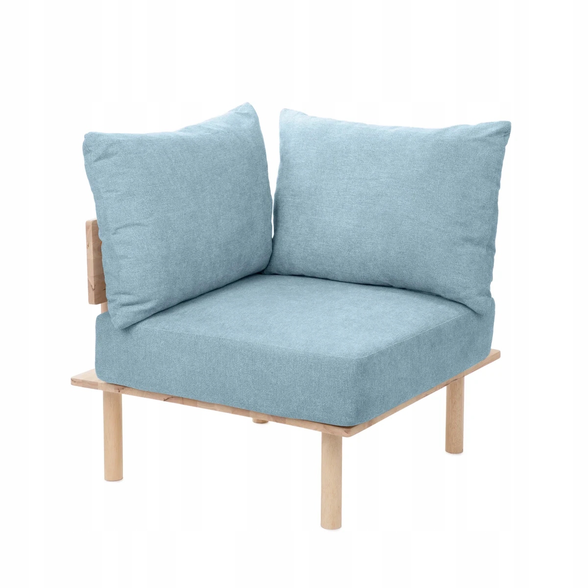 Modulárna pohovka Seri modrá 74x86x86 cm s rohovým prvkom Homla