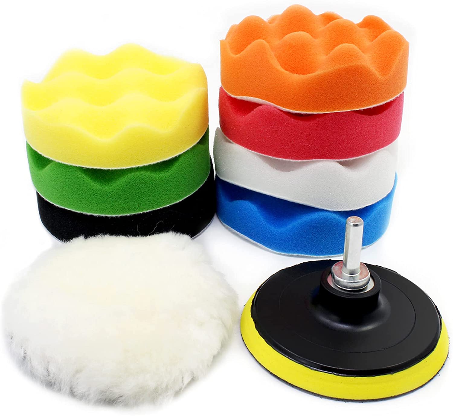 

Zestaw Gąbek Do Polerowania Lakieru 80 mm Pady 9el