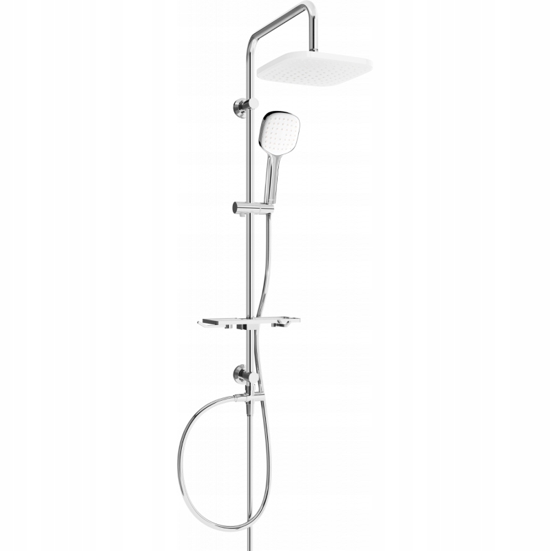 Mexen T33 sprchový sloup, Chromovaná/Bílá