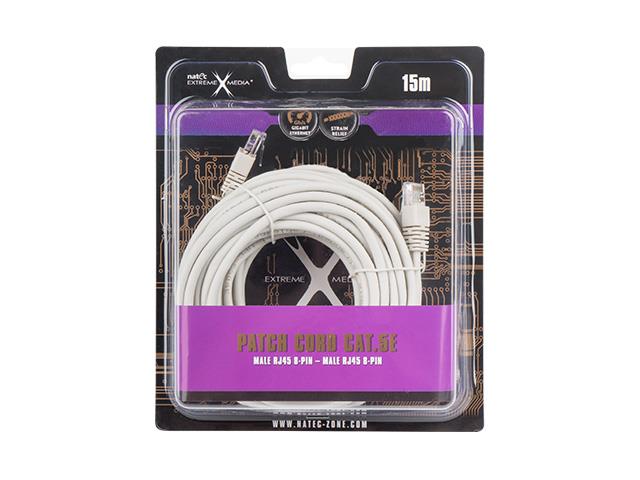 Natec Patchcord Przewód Sieciowy Do Komputer Switch 15M Utp KAT5E Stabilny