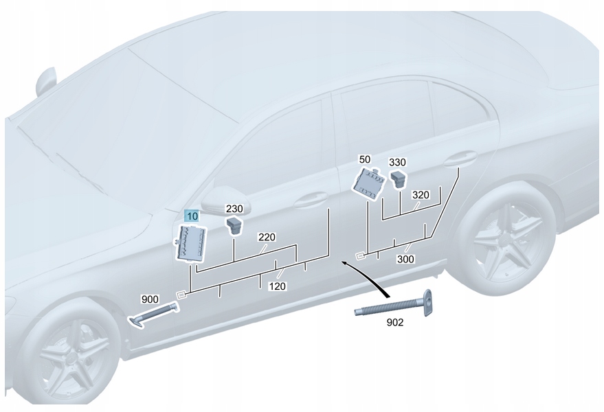 A167900391180 - Оригинальный модуль двери LP MERCEDES-BENZ E W213