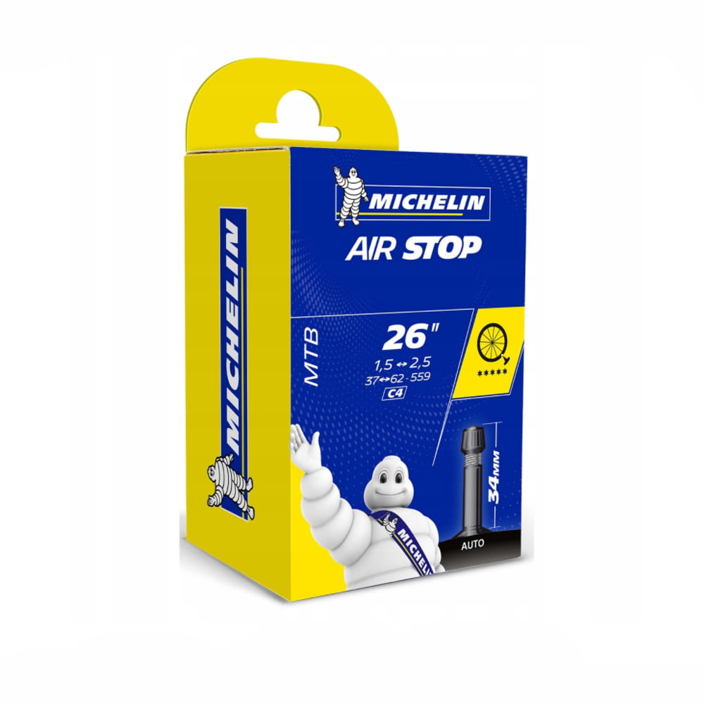 

Dętka Michelin Air Stop Auto-sv 34mm 26X1.5/2.5