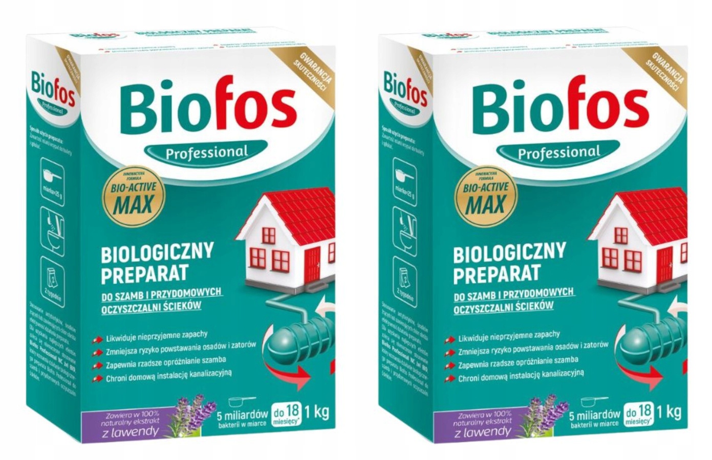 Biofos Professional Bio přípravek do septiků a čistíren odpadních vod 2 kg