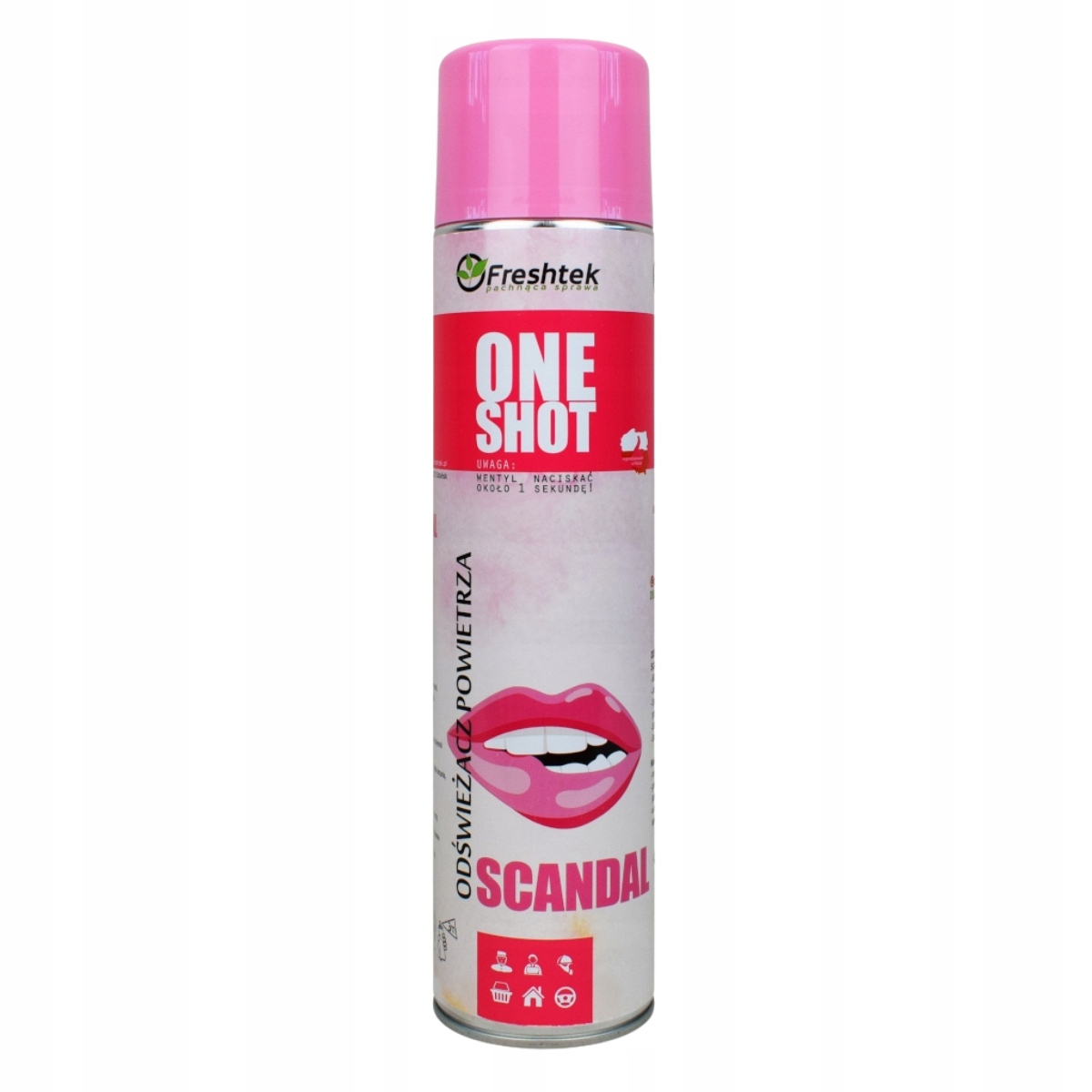 

Freshtek One Shot Odświeżacz 600 ml Scandal
