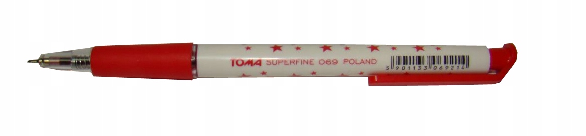 

Automatyczny długopis Toma 069 gwiazdki czerwony