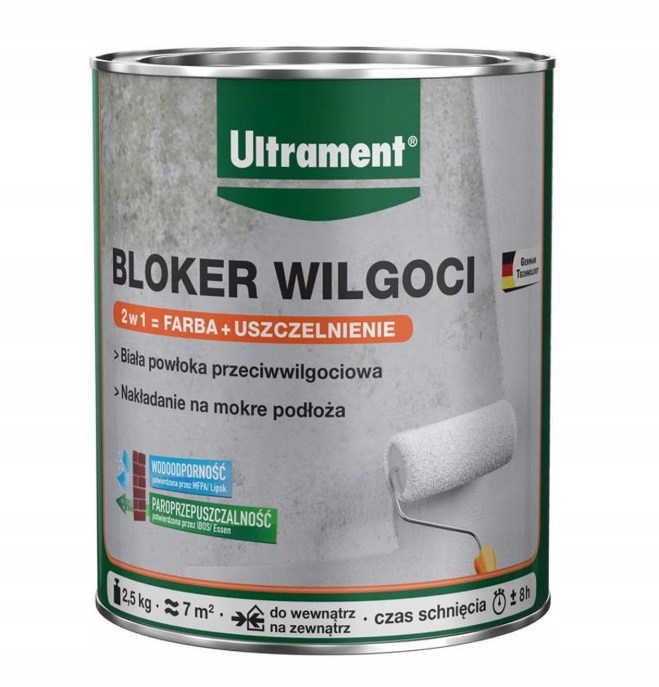 

Ultrament Bloker Wilgoci farba przeciw wilgoci 1kg