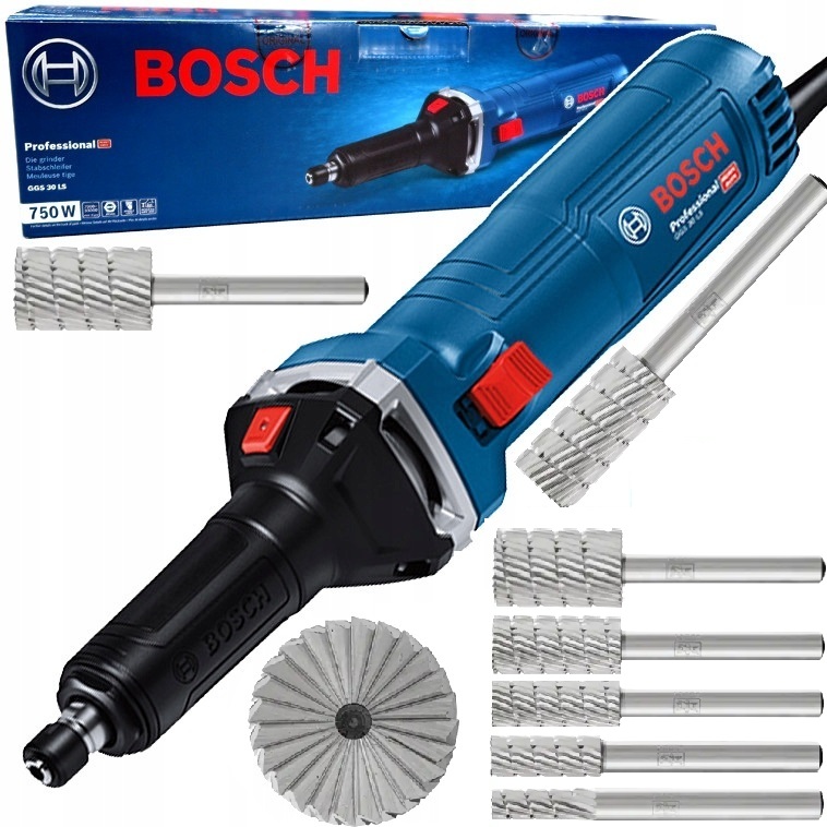 Bosch Szlifierka prosta GGS30LS 750W 7000-33000Obr Frezy Pferd 6-16 mm