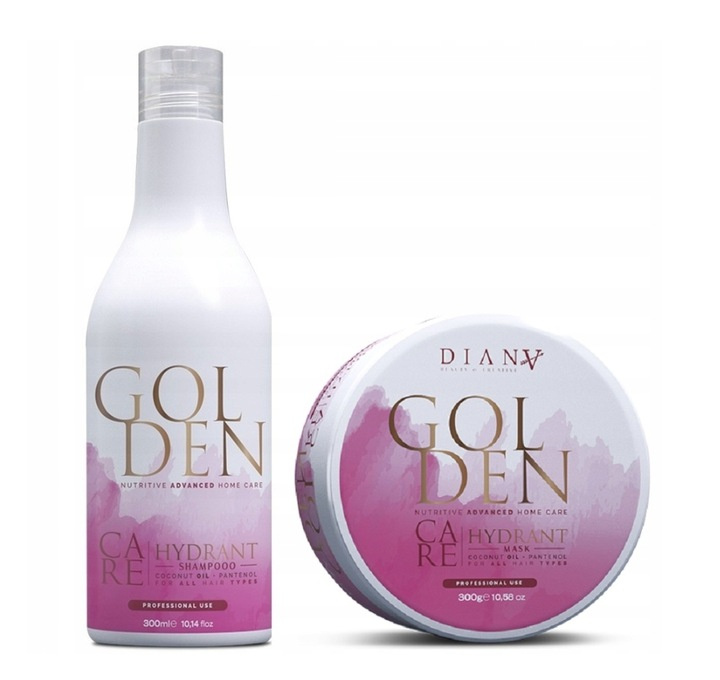 Diana Beauty Golden Protein Care Sada po nanoplastii 300 ml 300 g