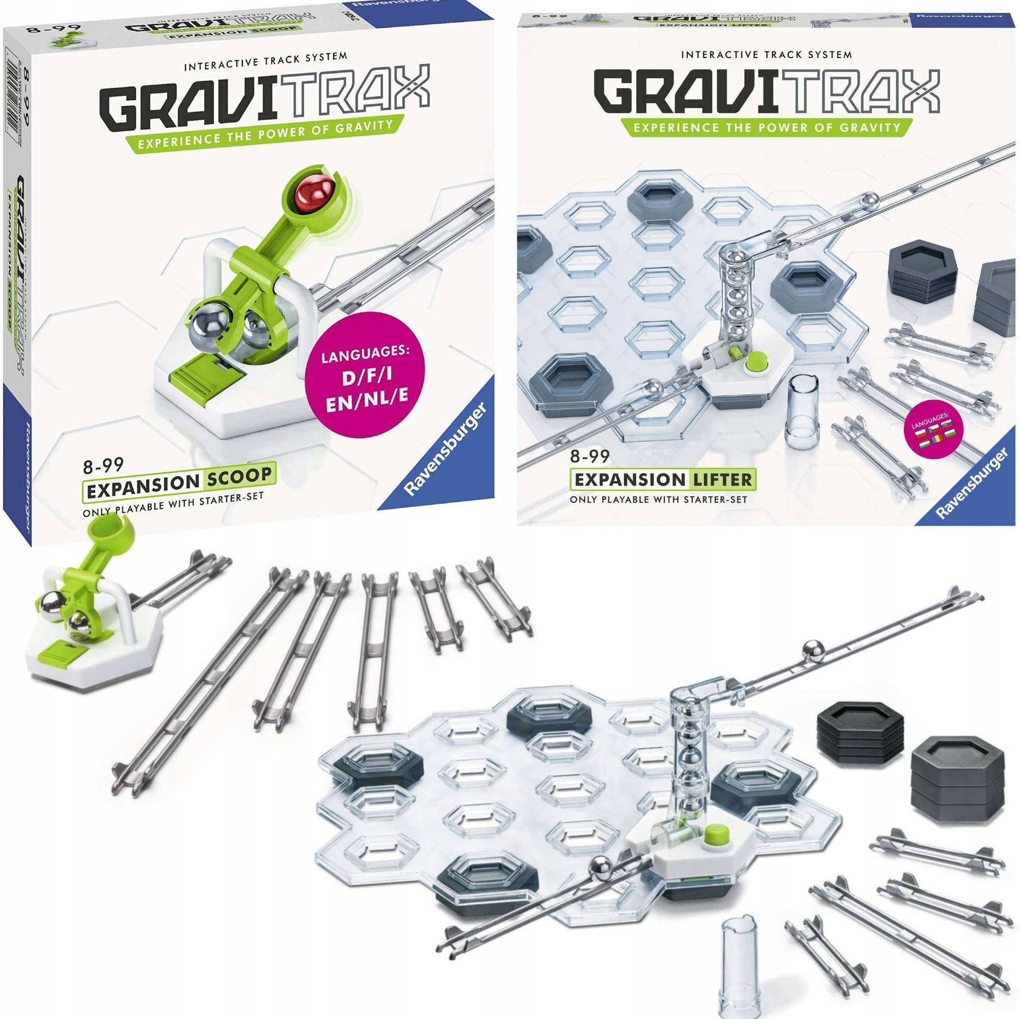 

Gravitrax Zestaw Uzupełniający Winda+ Kaskada Tory
