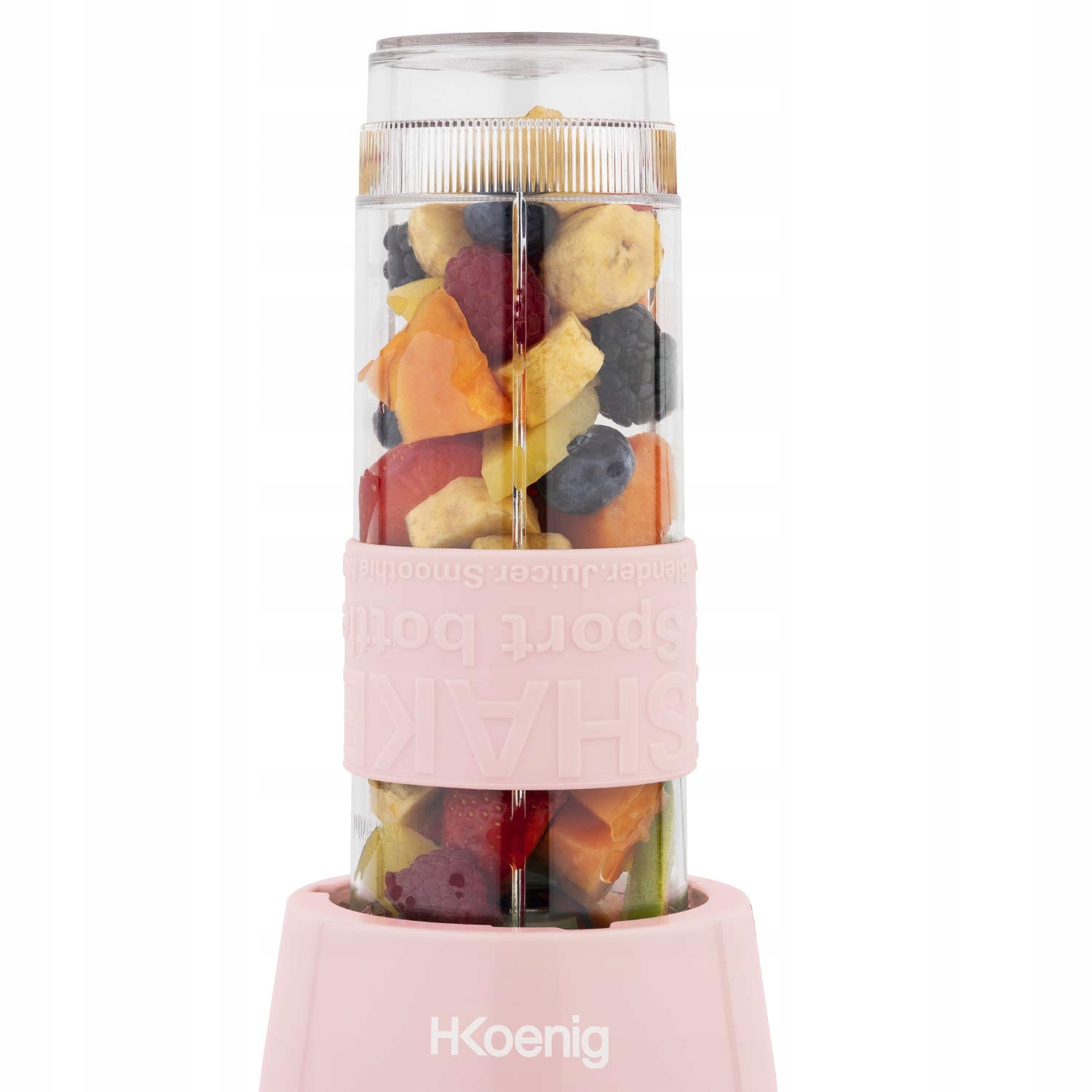 HKOENIG Mini Blender Smoothie 570ml 300W BPA Free 2 Butelki Pastelowy Róż — miniatura 6