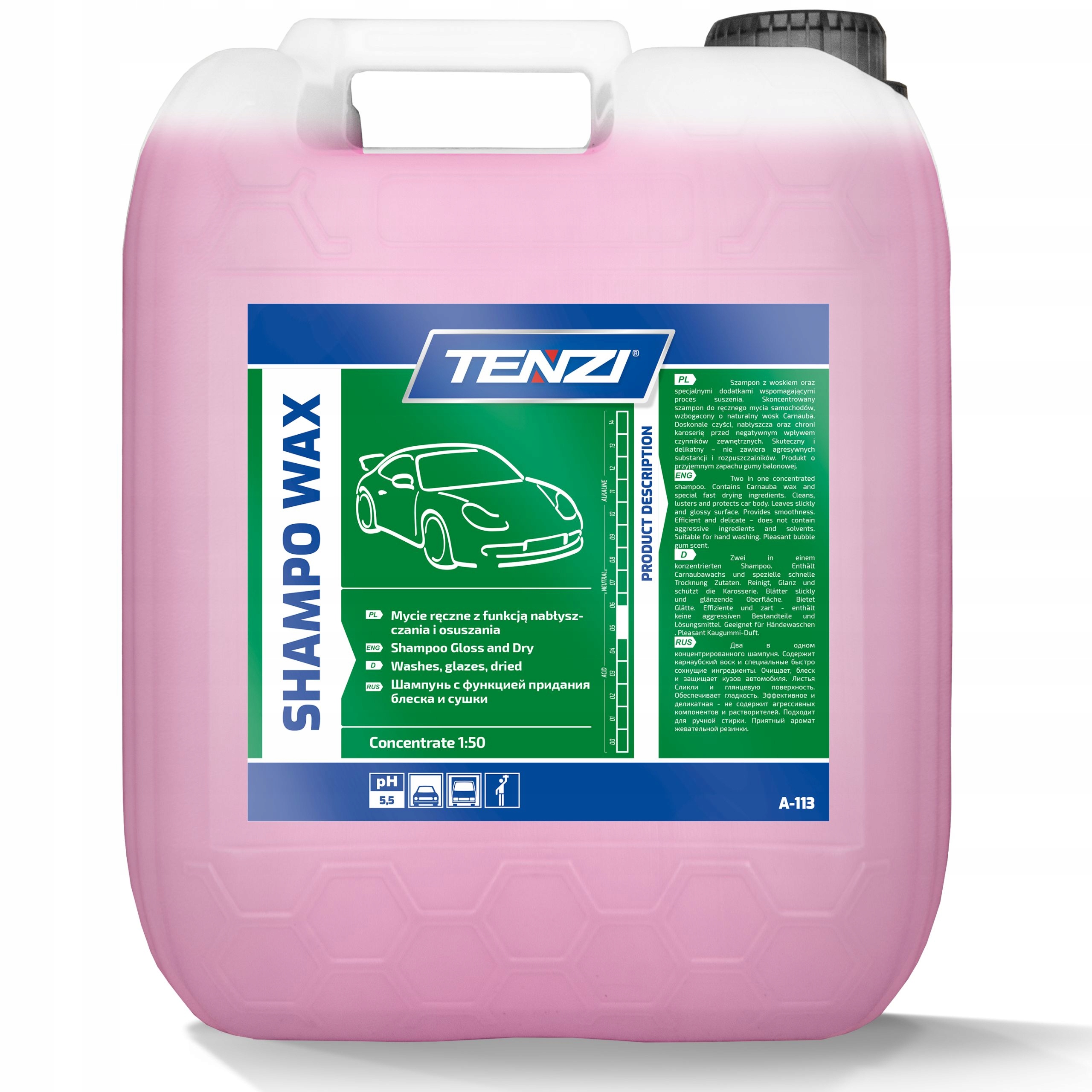 

Tenzi Shampo Wax Szampon samochodowy z woskiem 5L
