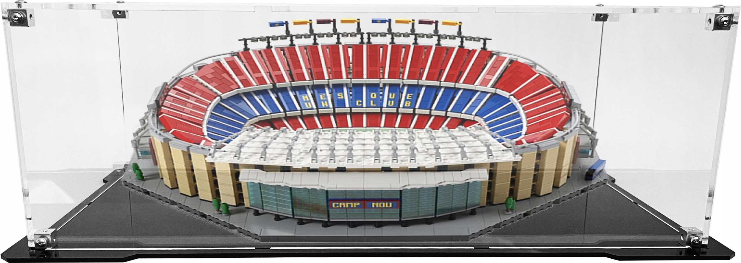 Vitrína s černou základnou pro stavebnici Lego 10284 Camp Nou Fc Barcelona