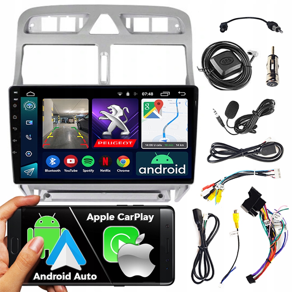 Autorádio 2DIN Ncs RS-305 Peugeot 307 2001-2008 Android Navigace