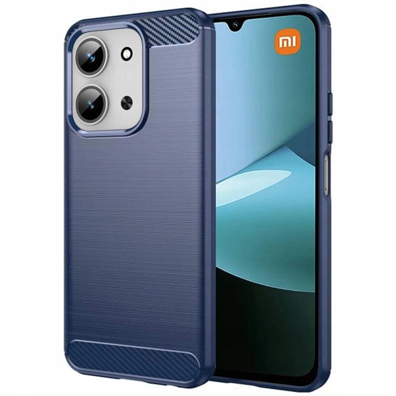 Techsuit etui z silikonowym Xiaomi Redmi 15C 4G Redmi 15C 5G niebieskie