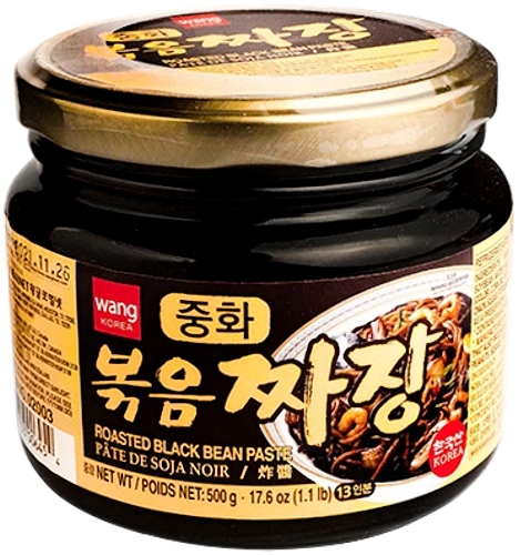 

Pasta Chajang z czarnej fasoli, prażona 500g Wang