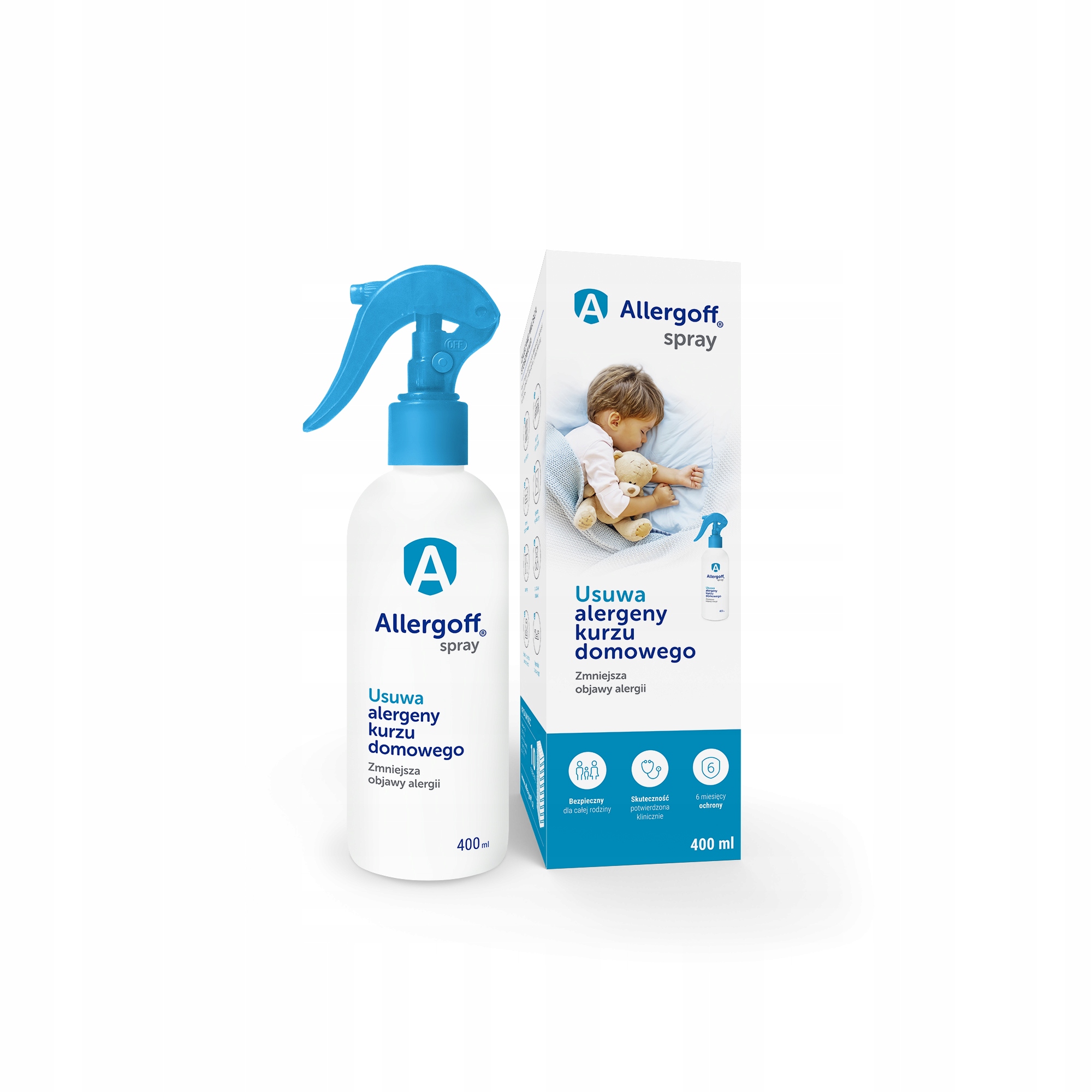 

Allergoff Spray 400ml neutralizator alergenów
