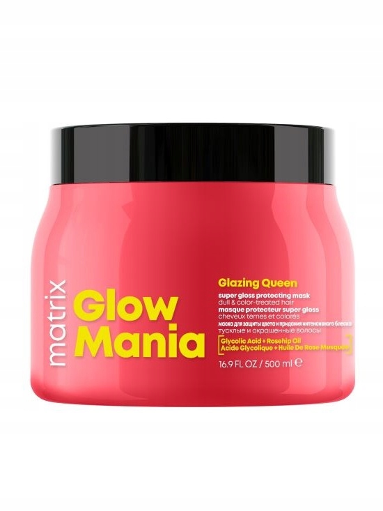 Matrix Glow Mania Posilující maska pro barvené vlasy 500 ml