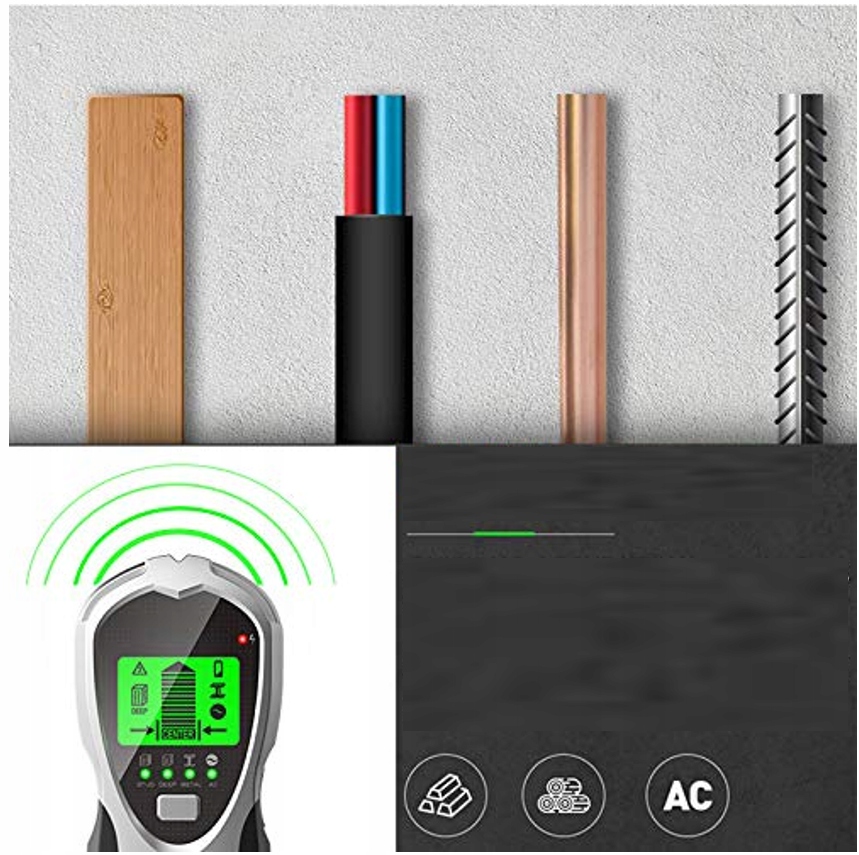 PROFESJONALNY DETEKTOR WYKRYWACZ KABLI 4w1 Maksymalna głębokość pomiaru dla miedzi i metali kolorowych 60 mm