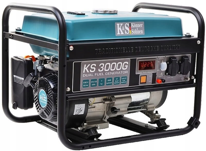 Agregat prądotwórczy 1-faz z Avr 230V/50Hz KS3000G K&s (Silnik beznynow