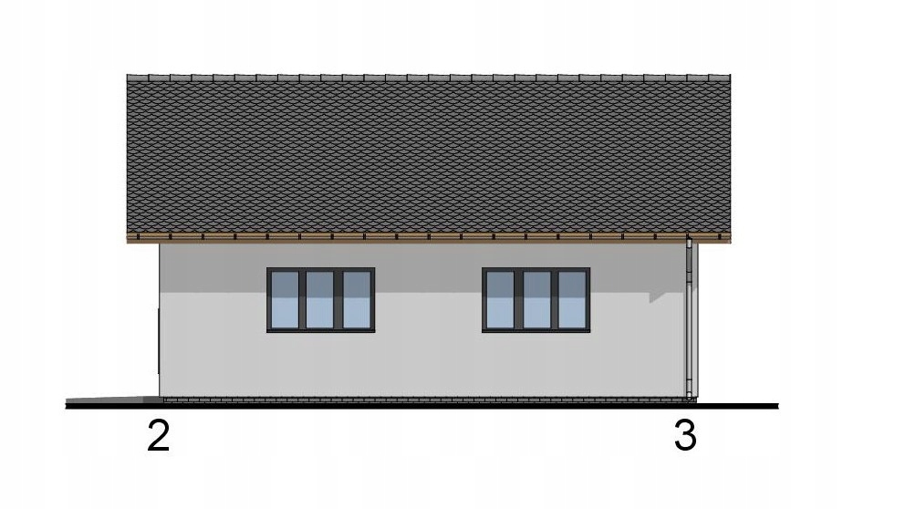 PROJEKT BUDYNKU GOSPODARCZEGO G2241 Długość 10 m
