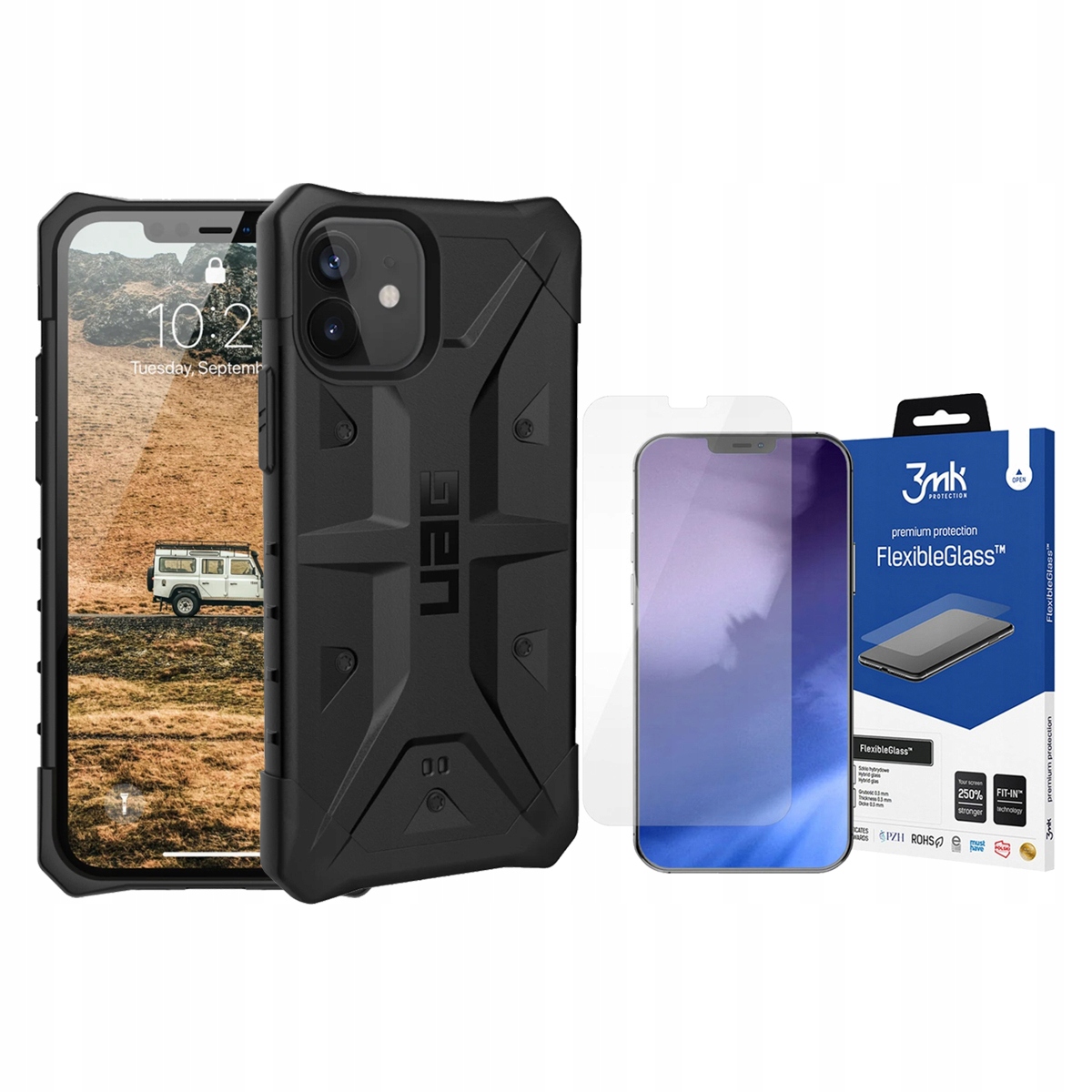 

Uag Etui Do Iphone 12/12 Pro 6.1 + Szkło 3MK Fg