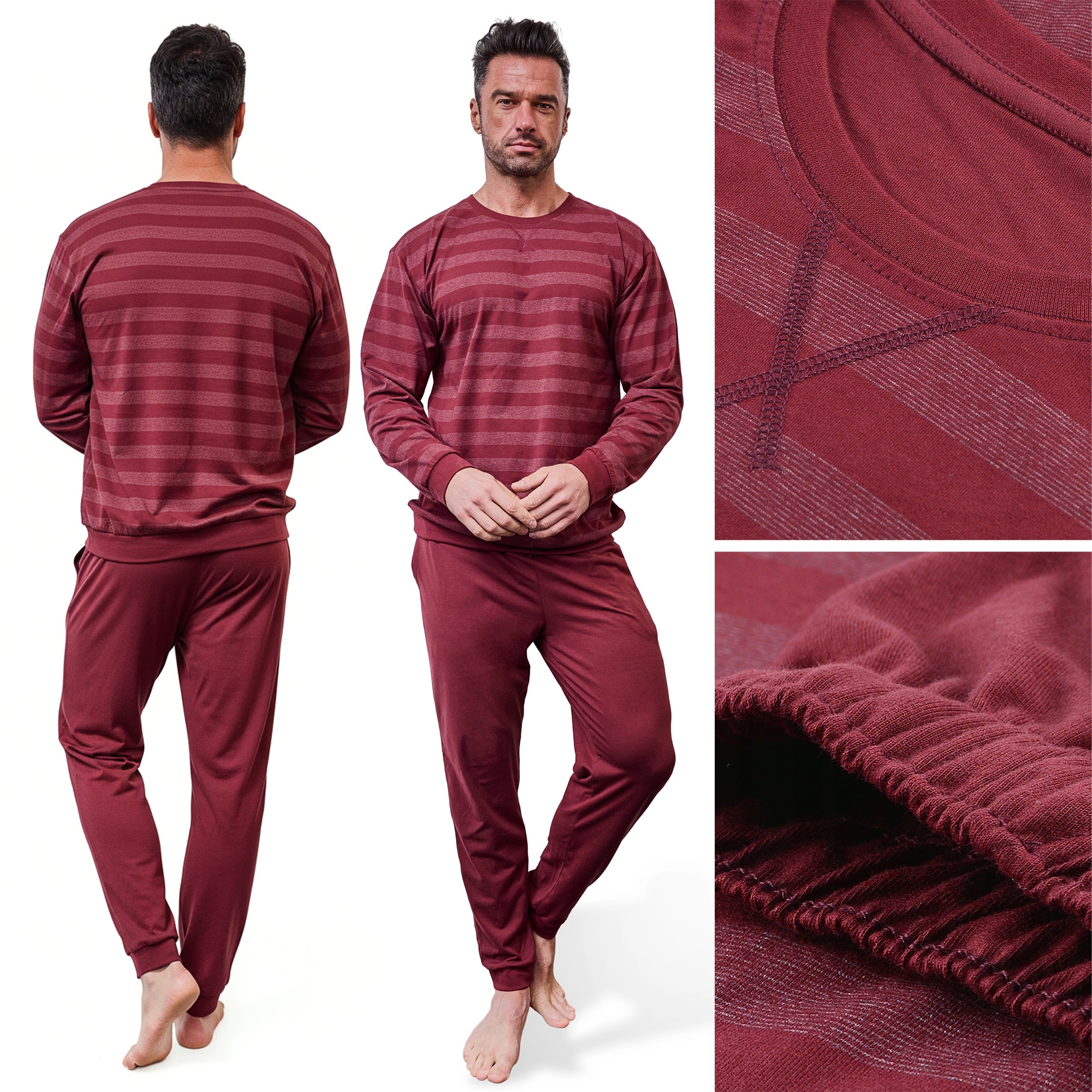 Pánské teplákové pyžamo Cornette 117/320, bavlněný domácí komplet L