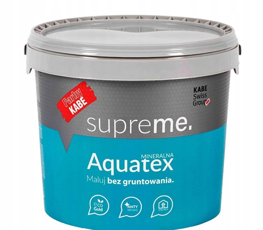 Kabe Aquatex Supreme 5L farba krzemianowa biała do wnętrz oddychająca