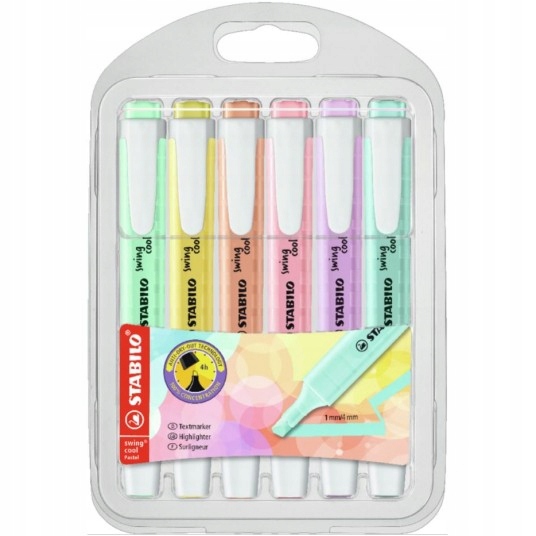 

Zakreślacz Stabilo Swing Cool Pastel (6 sztuk)