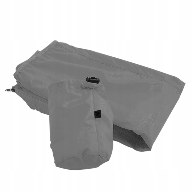 KURTKA PRZECIWDESZCZOWA Z KAPTUREM WIATRÓWKA LEKKA UNISEX SZARA ROZ XXXL Zapięcie zamek