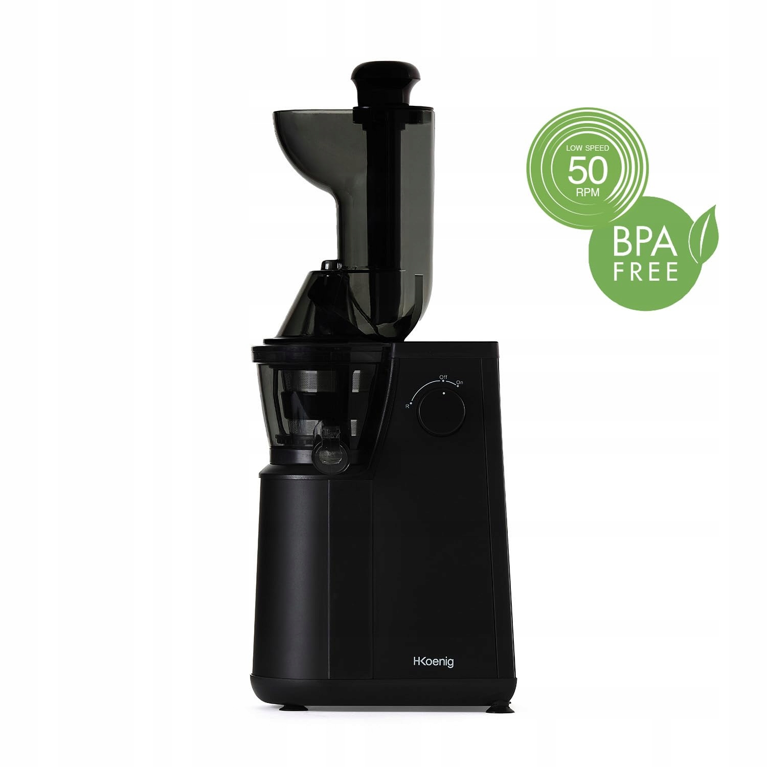 HKOENIG GSX24 Wyciskarka Do Soków Z Owoców I Warzyw BPA Free 400W Srebrna — miniatura 3