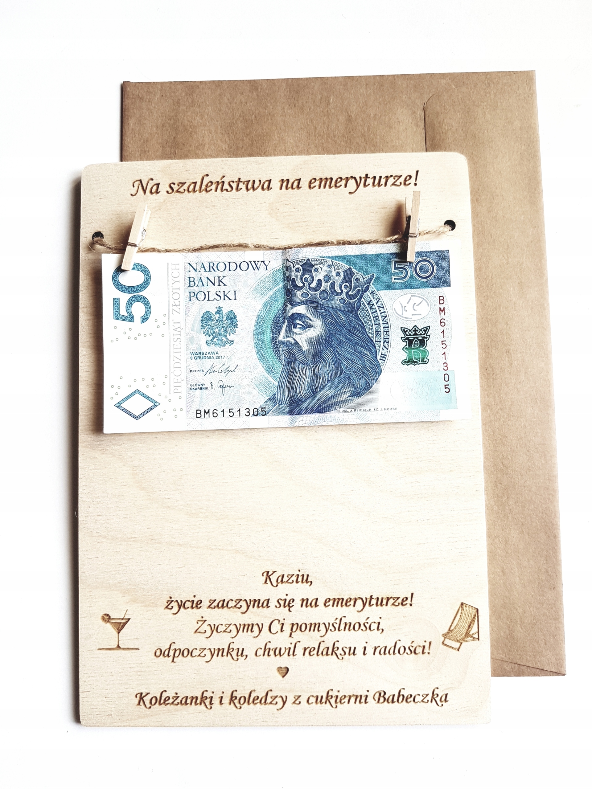 

kartka dla Emeryta, przejście na emeryturę