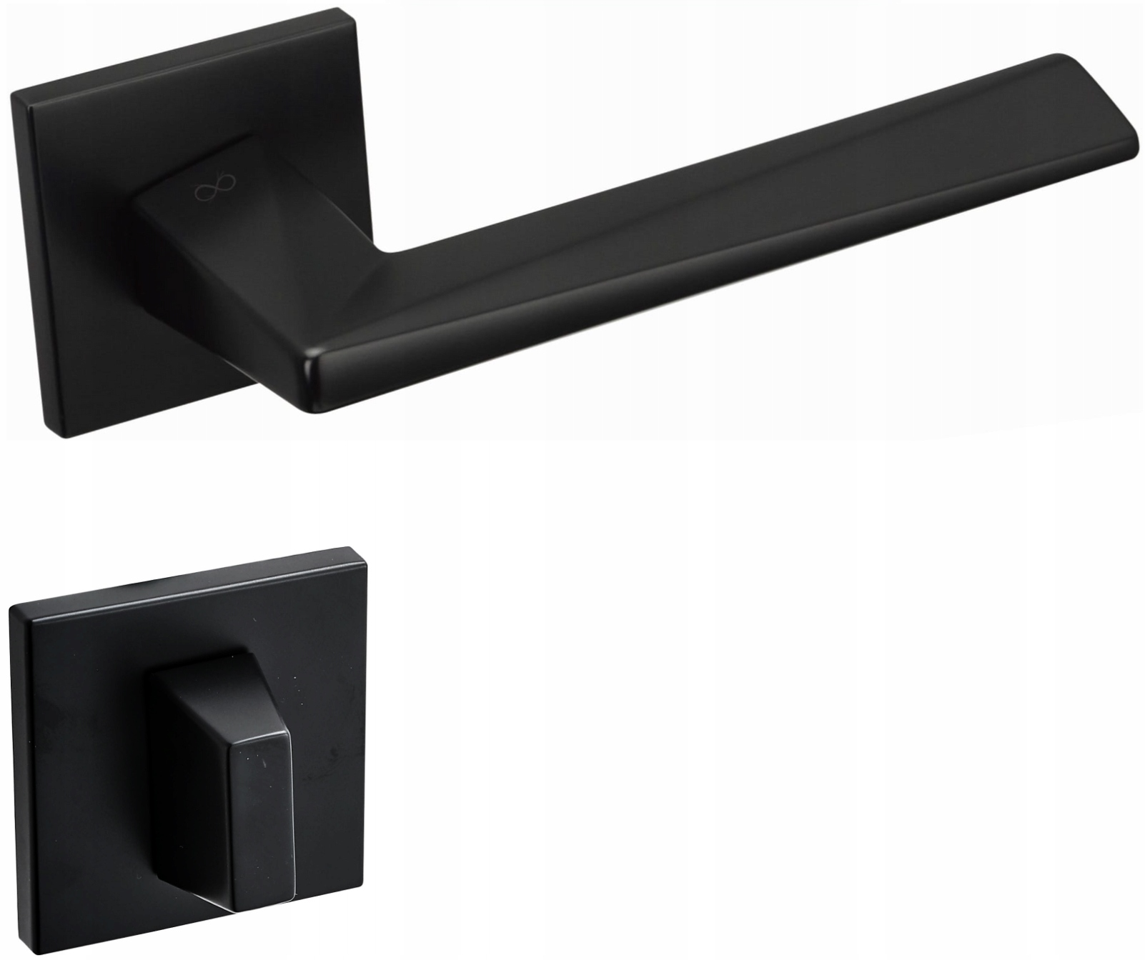 Kľučka Diamond Čierna Infinity Line Wc Rozeta