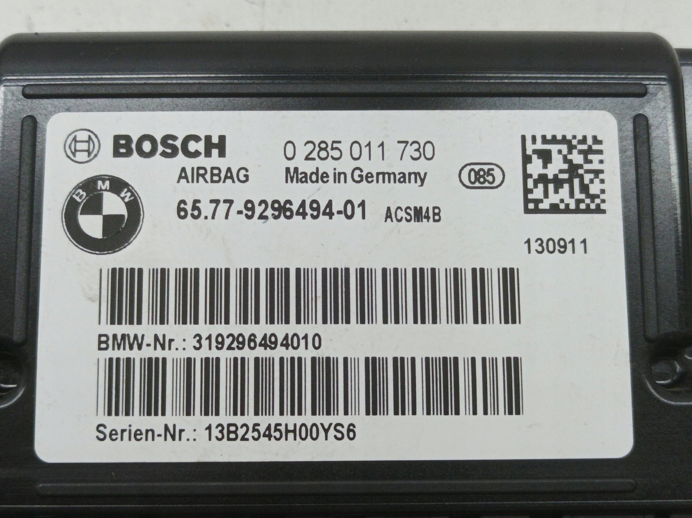 modulo AIR BAG 9296494 Bmw Seria 1 II (2011-2019 ) F20/21