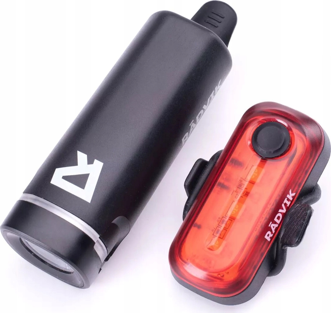 Sada Světel Na Kolo Přední Zadní Osvětlení Radvik Lumos Set 50lm