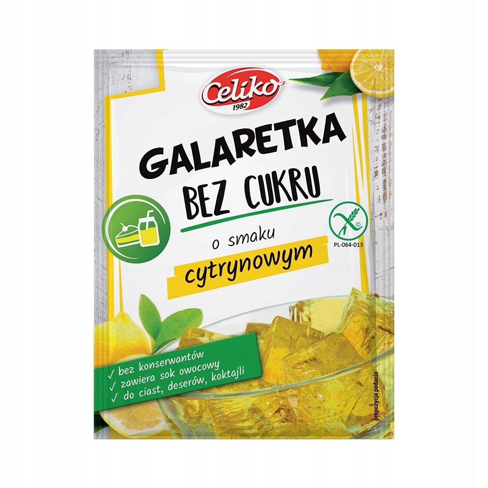 Želé bez cukru s citronovou příchutí 14 g Sada 30 ks