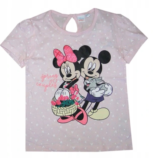 

Nowa Bluzka Krótki Disney Myszka Minnie i Miki- 86