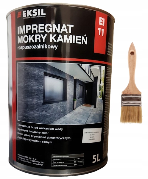 Impregnat kamienia Mokry Kamień 5L rozpuszczalnikowy efekt mokrego Pędzel