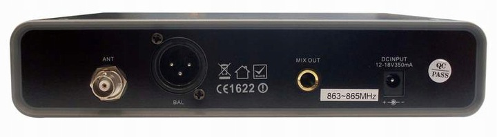 Bezprzewodowy mikrofon UHF+ stacja IR XLR do 100m Typ mikrofonu do ręki