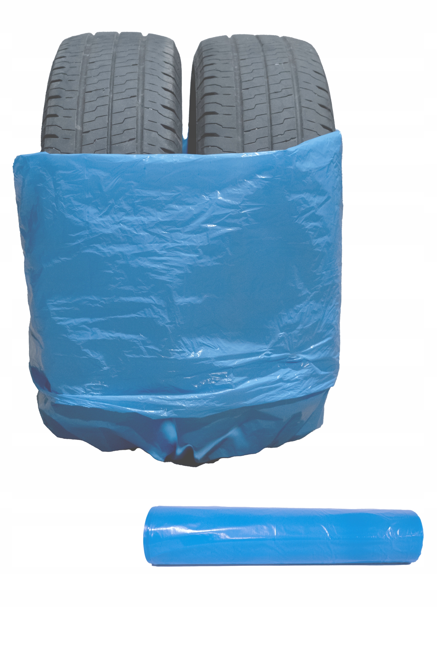 Worki na opony niebieskie 110x125 cm 10 sztuk