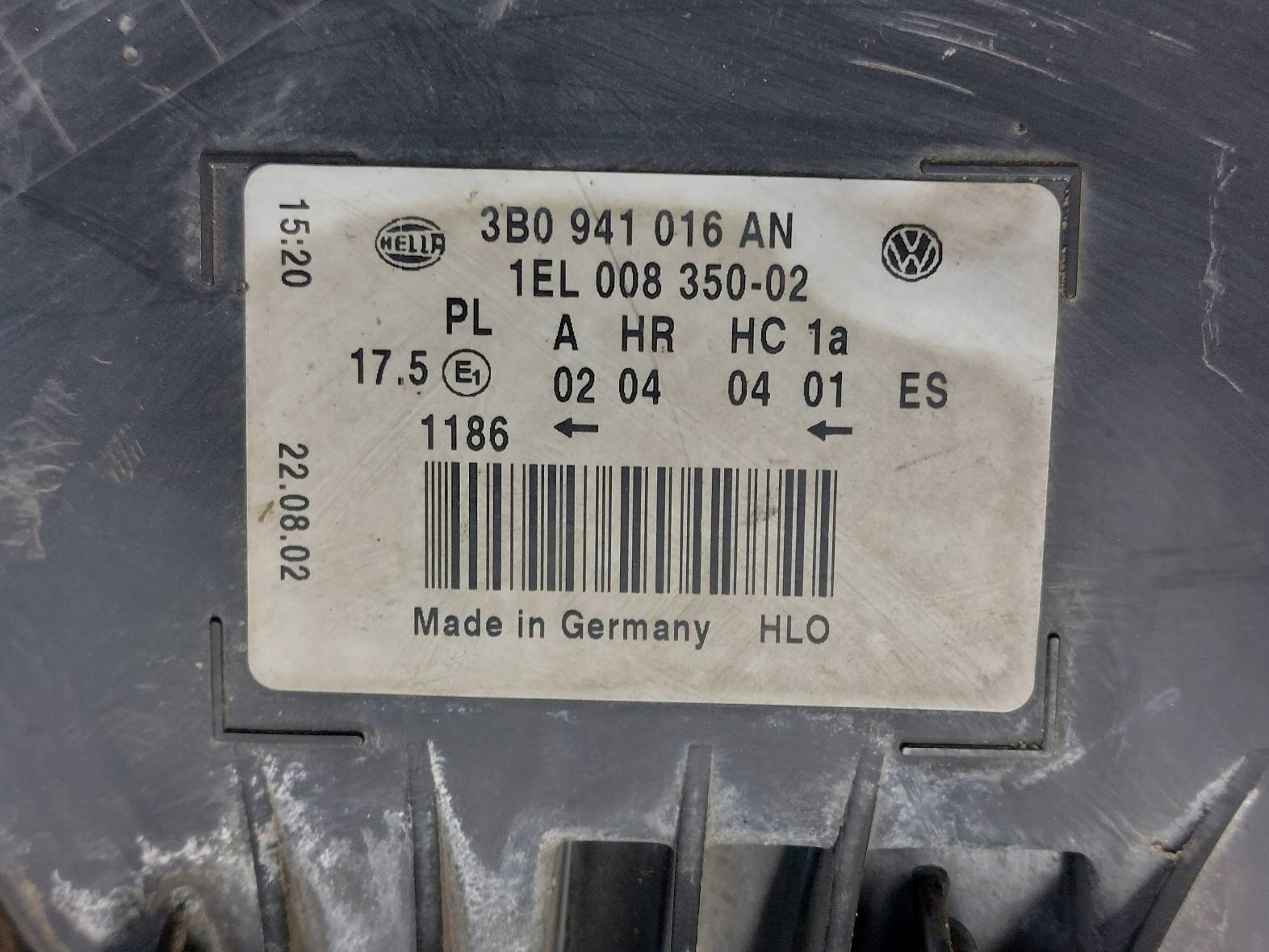 light left right front VOLKSWAGEN PASSAT B5 FL 3B0941015AN 3B0941016AN
