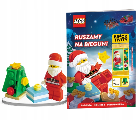 Lego Ruszamy na biegun! Książka Mikołaj Choinka świąteczny Kd