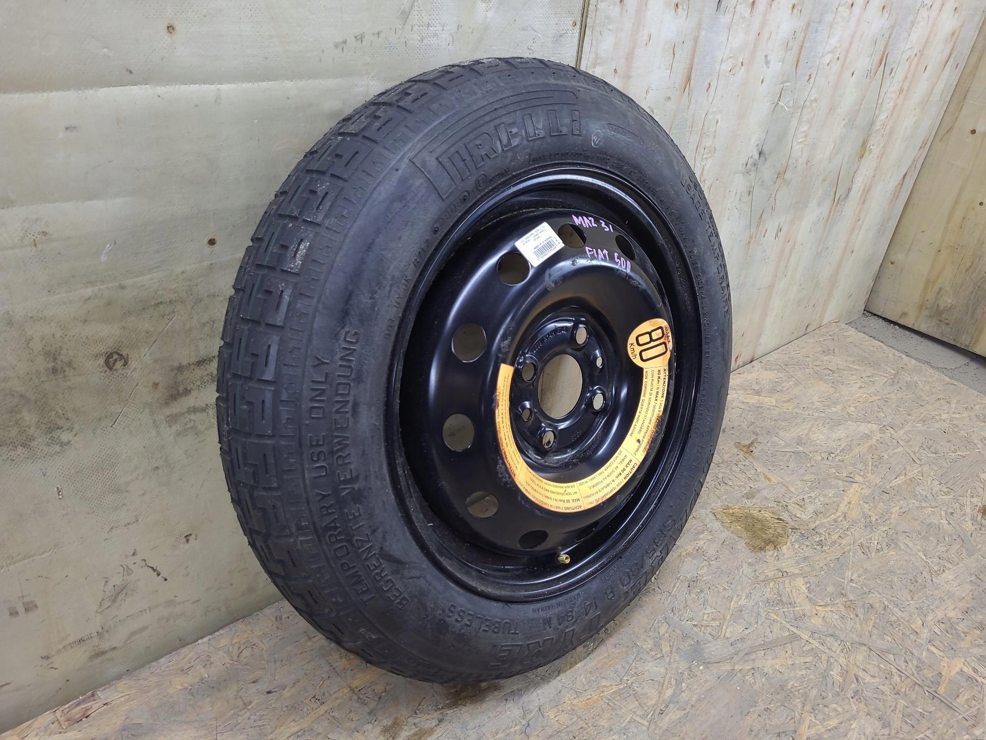 wheel spare Fiat 500 2 2009 1011050