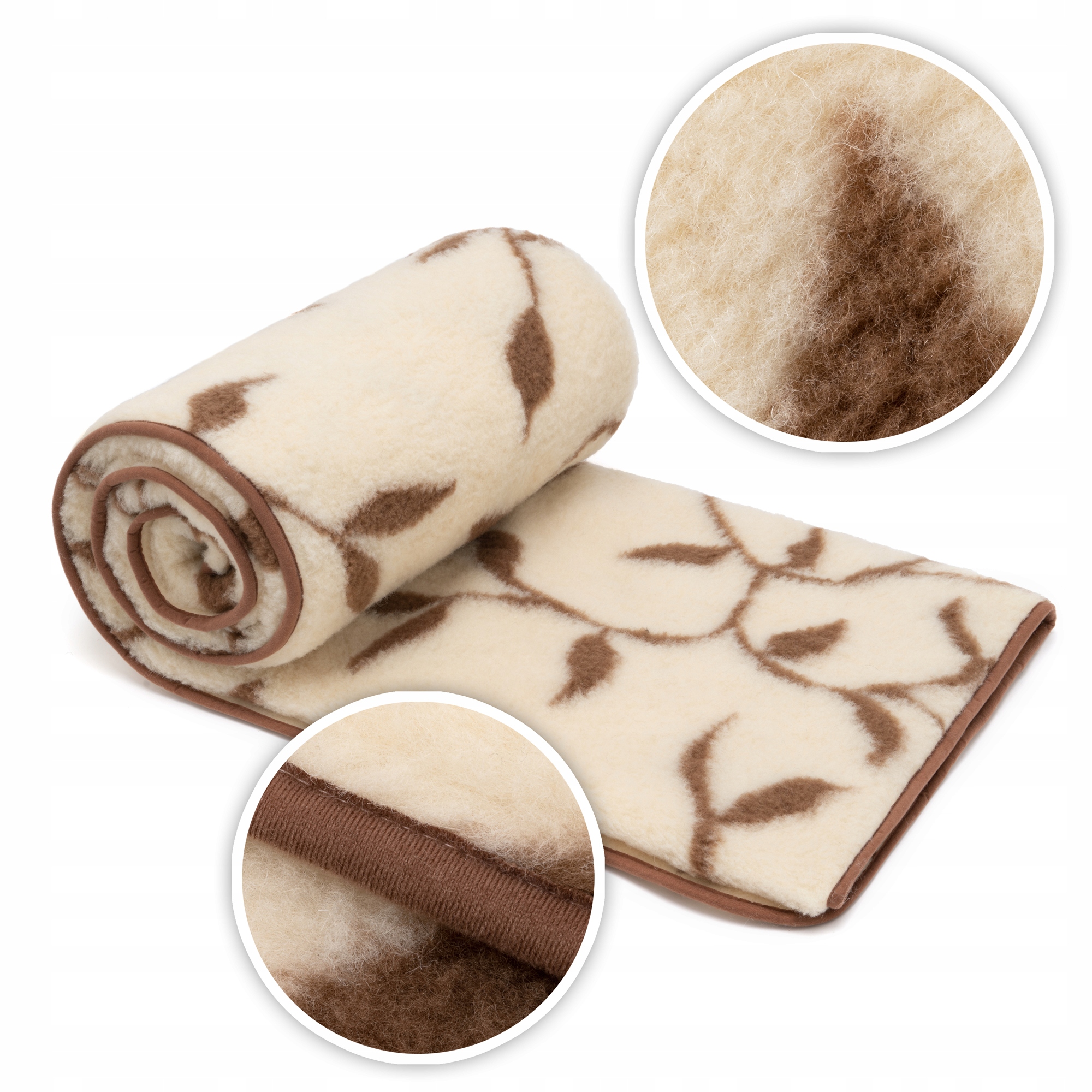 KOC WEŁNIANY 160x200 WEŁNA 100% MERYNOS AUSTRALIJS