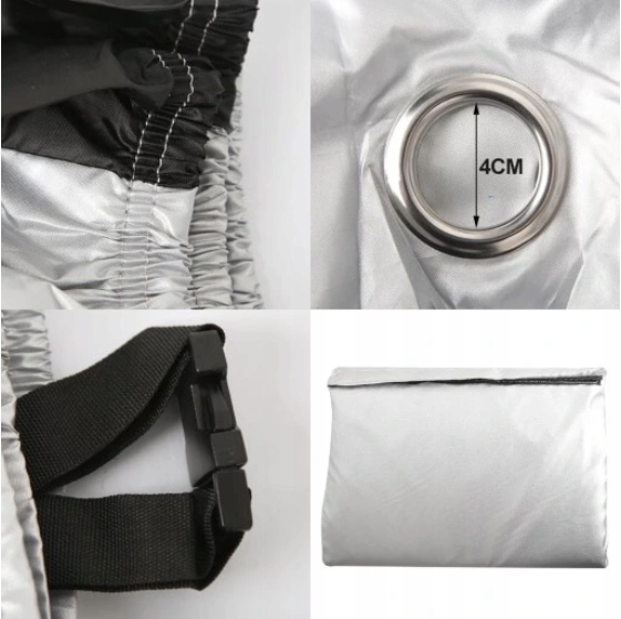 WODOODPORNY POKROWIEC NA ROWER NA ZIME DUŻY SCIĄGACZ PLANDEKA OSŁONA Kolor dominujący srebrny