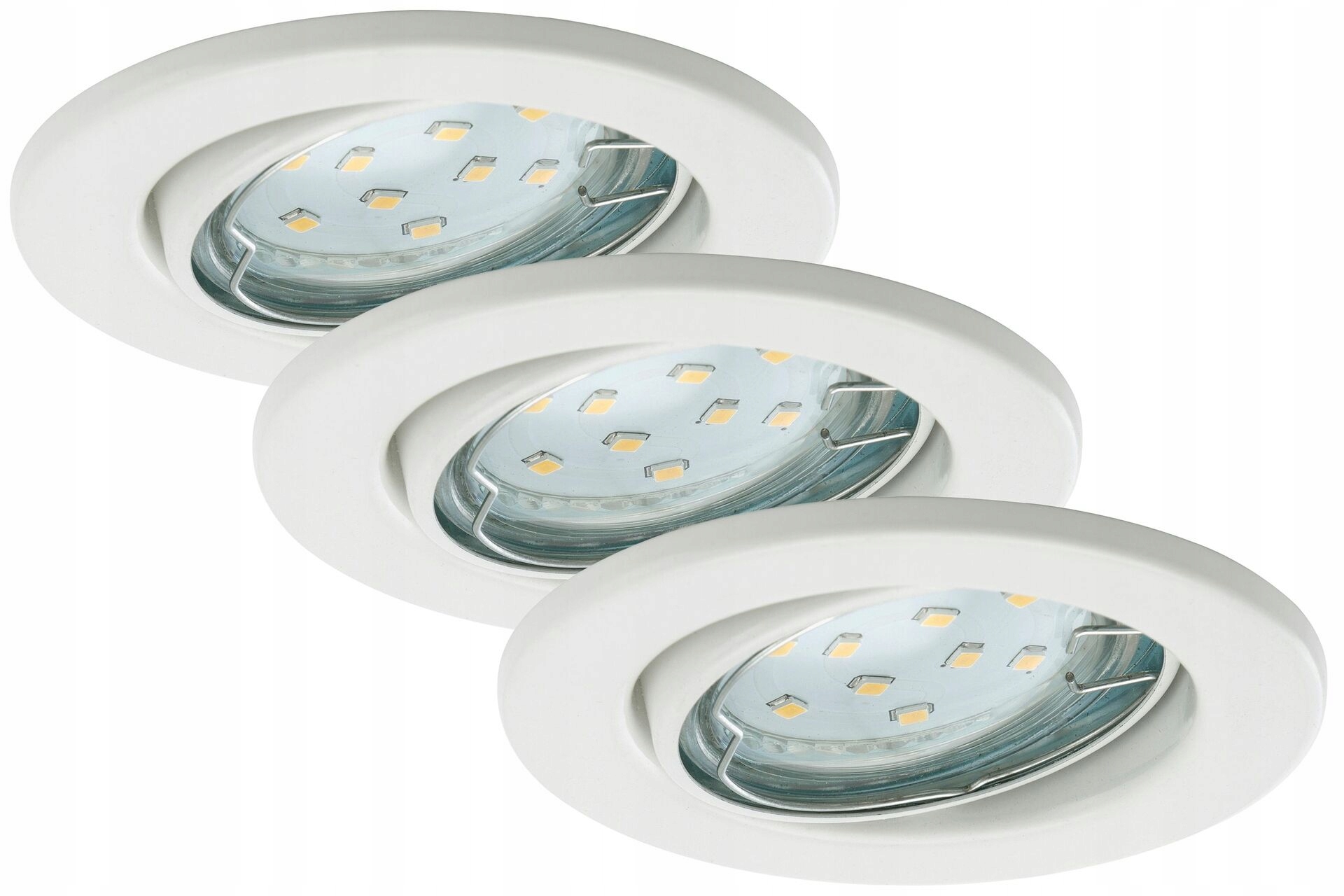 Briloner sada 3x Led vestavné svítidlo 8,6 cm, 3W, bílé, otočné 7225-036