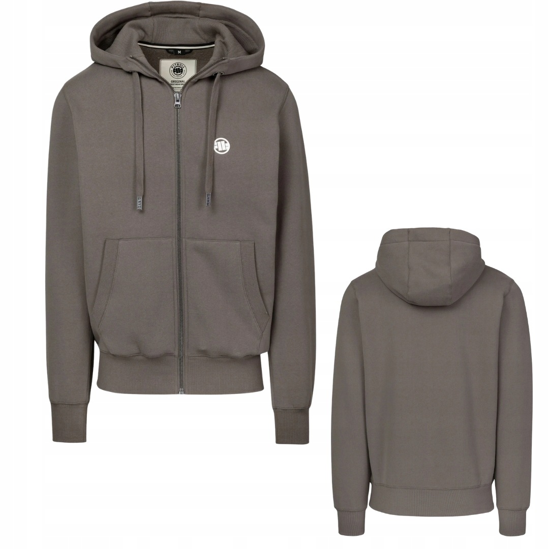 Pitbull West Coast Pánská Mikina Small Logo Hooded Zip Sweatshirt Taupe S