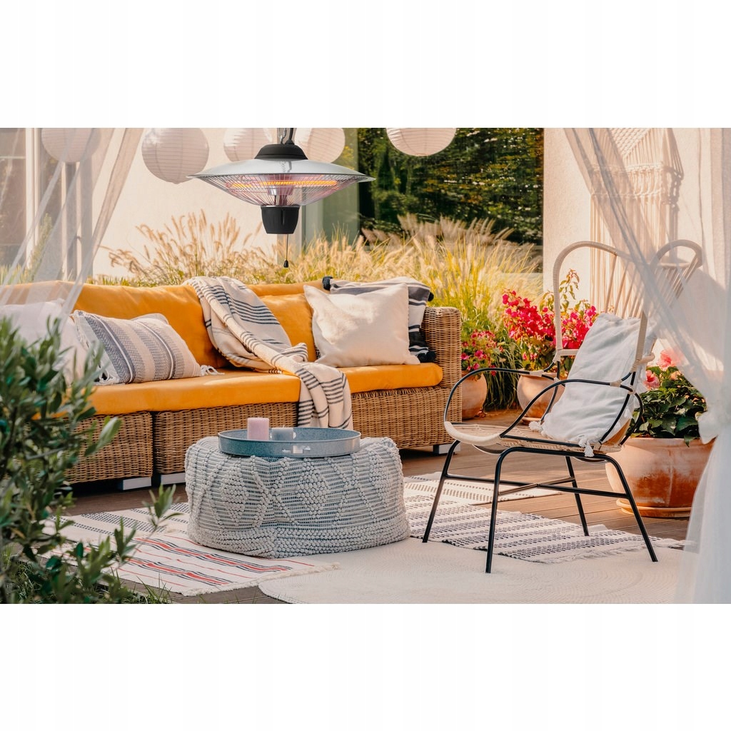 LAMPA GRZEWCZA PROMIENNIK IR PODCZERWIEŃ WISZĄCY TARASOWY Marka Anslut