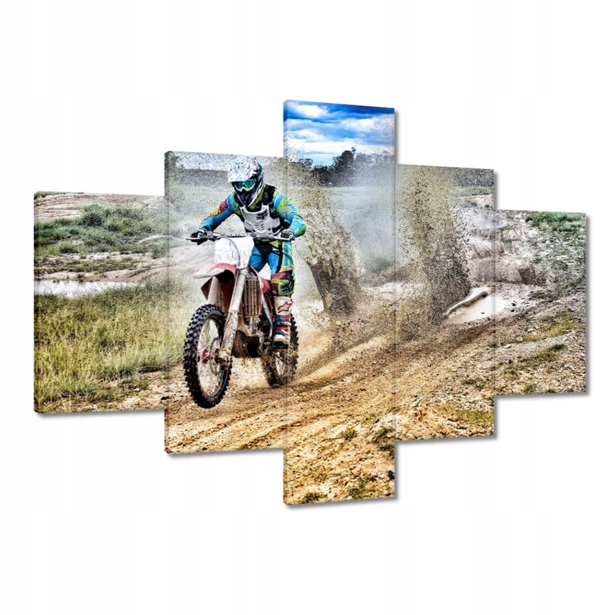 Obrazy 100x70 s motokrosem po vertepech